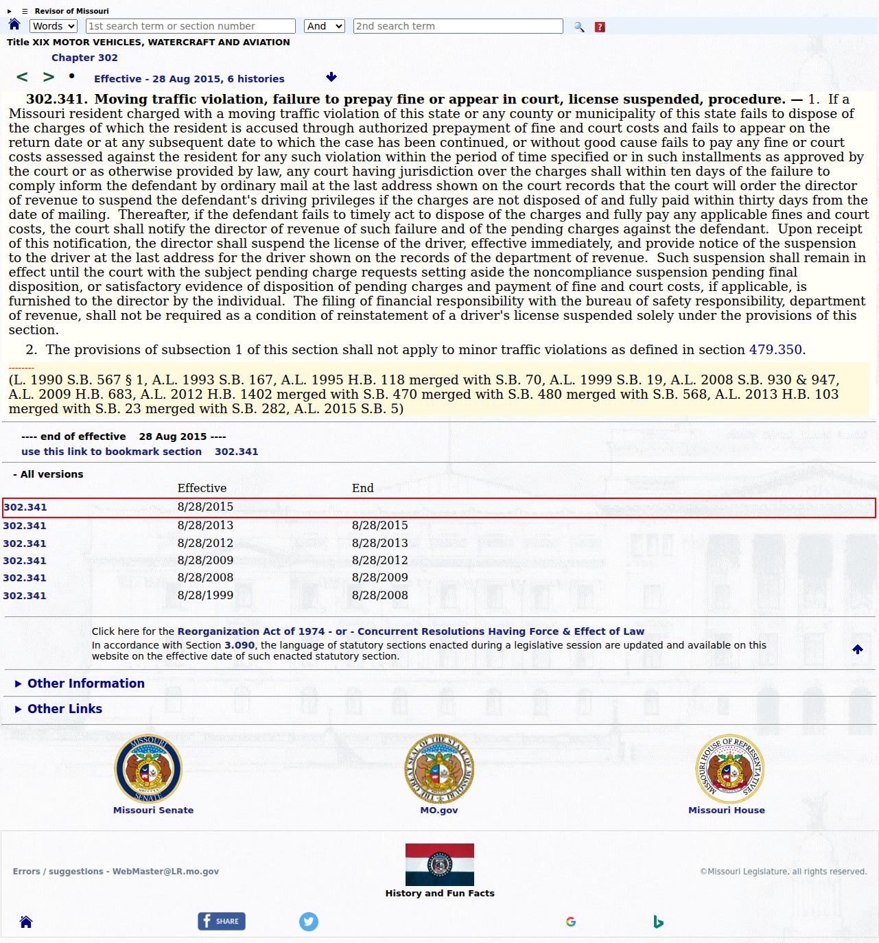 Grundy County traffic court records failure to appear statute