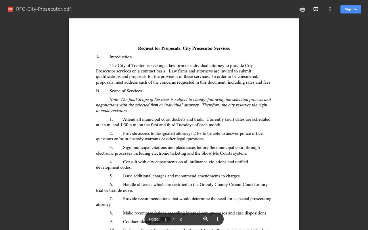 Trenton court docket historical municipal prosecutor schedule source