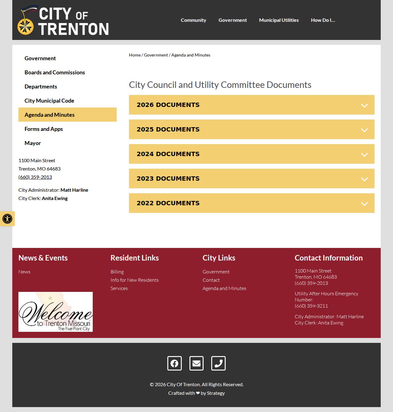 Trenton court docket city minutes source for municipal records context