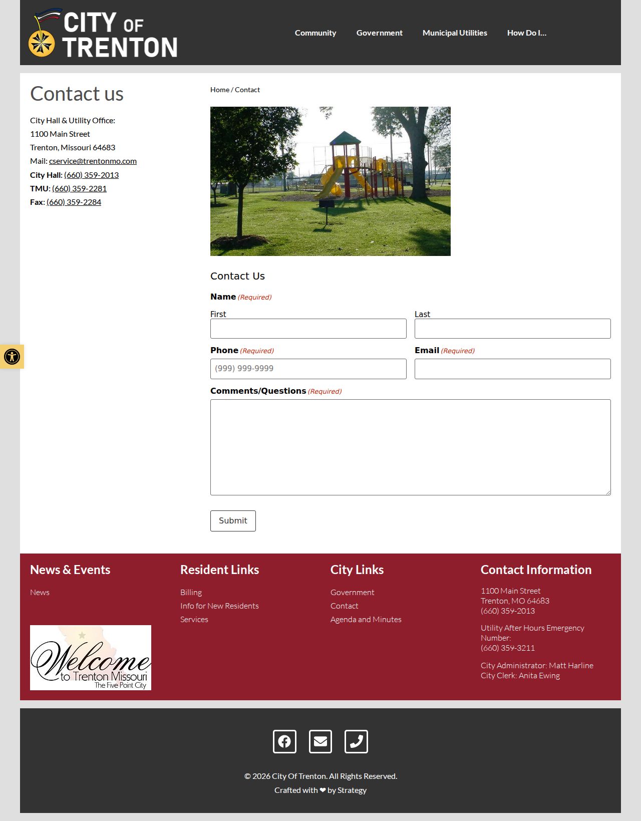 Trenton court docket official city contact page source