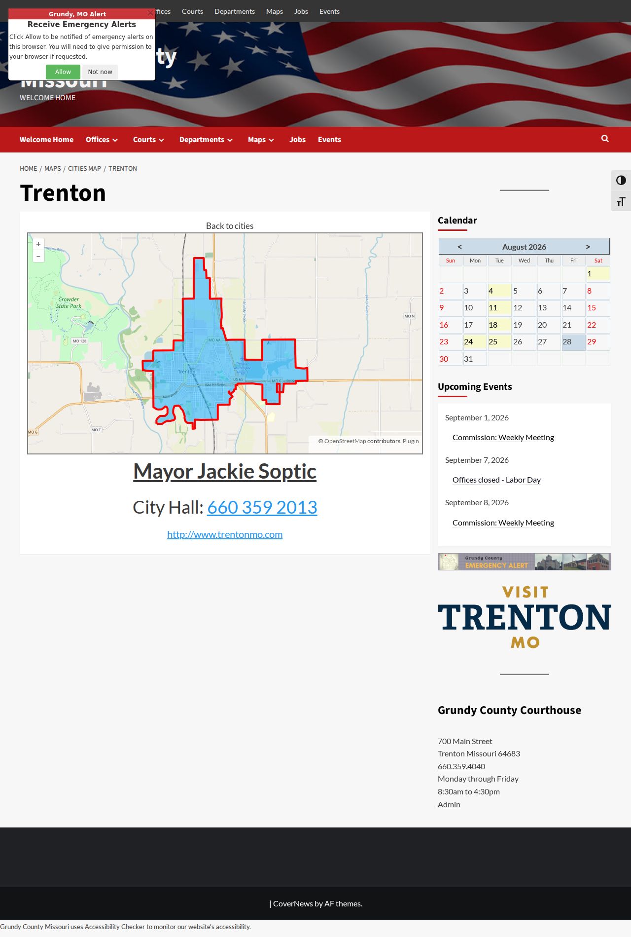 Trenton court docket county profile source